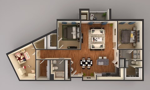 4570 49th Ave S Studio-3 Beds Apartment for Rent - Photo Gallery 9